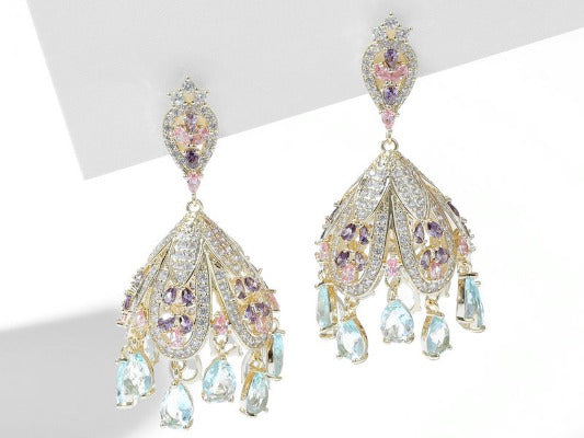 Wind Bell-Inspired French Palace Earrings