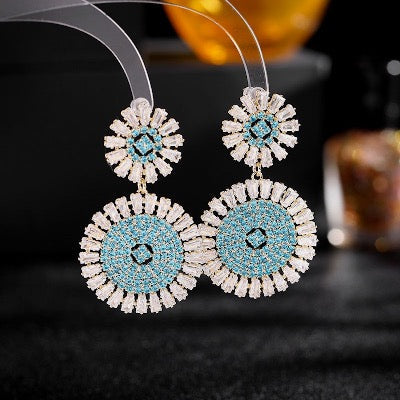 Dazzling Daisy Earrings - Luxurious Drop Earrings