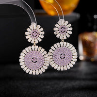 Dazzling Daisy Earrings - Luxurious Drop Earrings