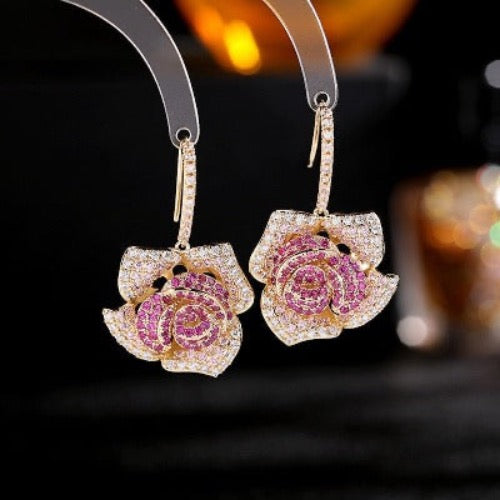 Blingbling Fancy Camille Flower Drop Earrings