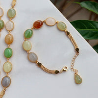 Rainbow Color Jade Beads Bracelet