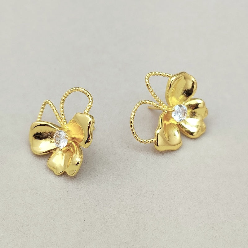 Unique Design Vivid Flowers Earrings