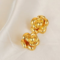 Elegant Camille Flower Ear Studs