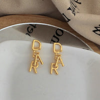 Romantic DEAR Letter Earrings