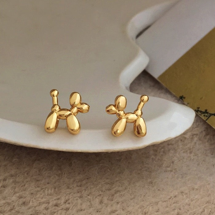 Cute Ballon Dog Small Ear Studs