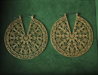 Greek Style Filigree Ferris Wheel Earrings