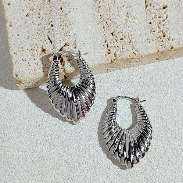 Minimalism Fluid Design Patterned Earrings