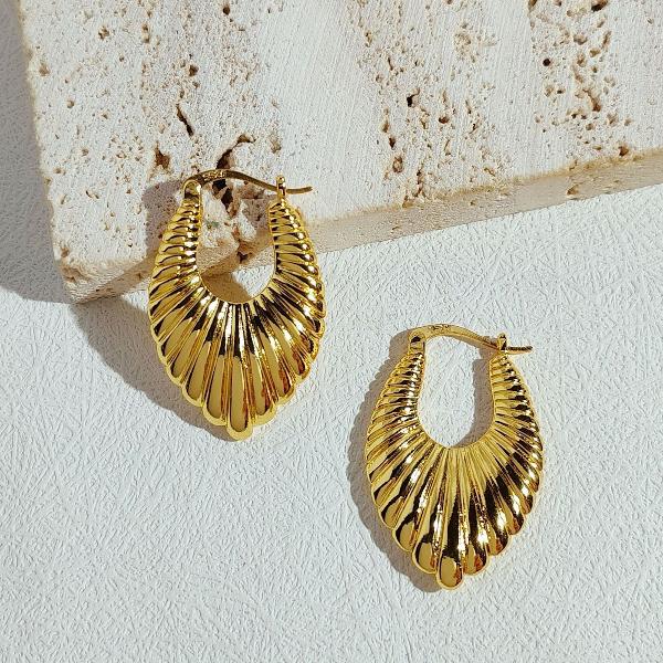 Minimalism Fluid Design Patterned Earrings