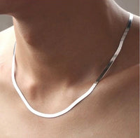 Unisex Herringbone Chain - 5mm width - Gold, Rose Gold n Silver