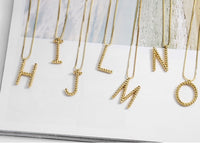 Letter Charm A-Z Braided Longline Necklaces