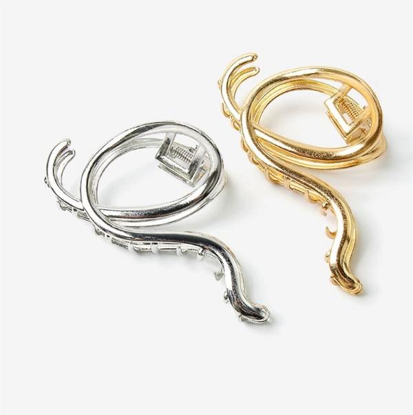 Large Claw Metal Hair Clips - Music Cord Design