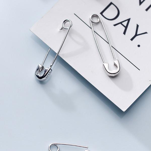 Unique Minimalist Paper Clip Earrings - One pair