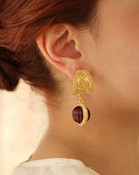 Vintage Inspired Red Lantern Earrings