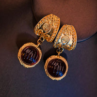 Vintage Inspired Red Lantern Earrings