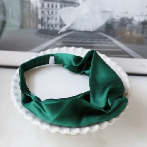 100% Silk Headband with Knot - 19 mm