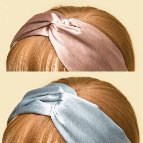 100% Silk Headband with Knot - 19 mm