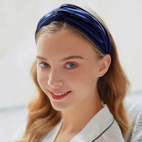 100% Silk Headband with Knot - 19 mm