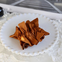 Chic 100% Silk Skirt Design Hair Scrunchie-Double Layer