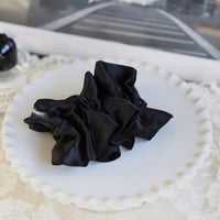 Chic 100% Silk Skirt Design Hair Scrunchie-Double Layer