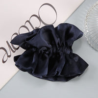 Chic 100% Silk Skirt Design Hair Scrunchie-Double Layer