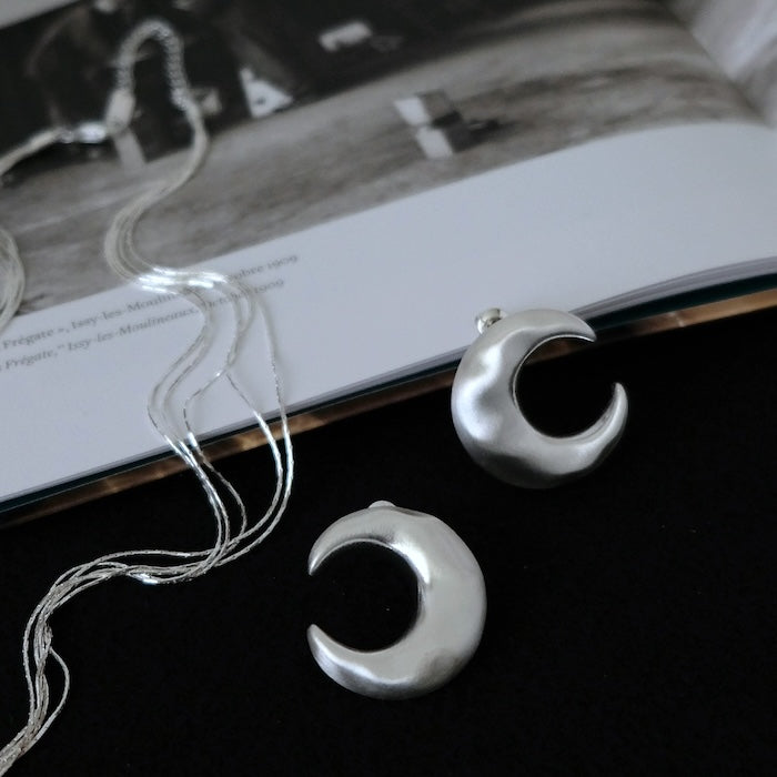 Silver Moon Earrings