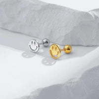 Timeless Design Smiling Face Ear Studs