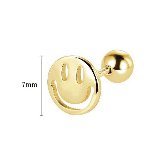 Timeless Design Smiling Face Ear Studs