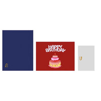 3D Gift Card - Happy Birthday Cake Card