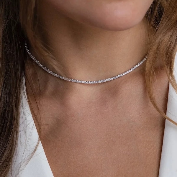 Timeless Diamond Look Sparkling Choker