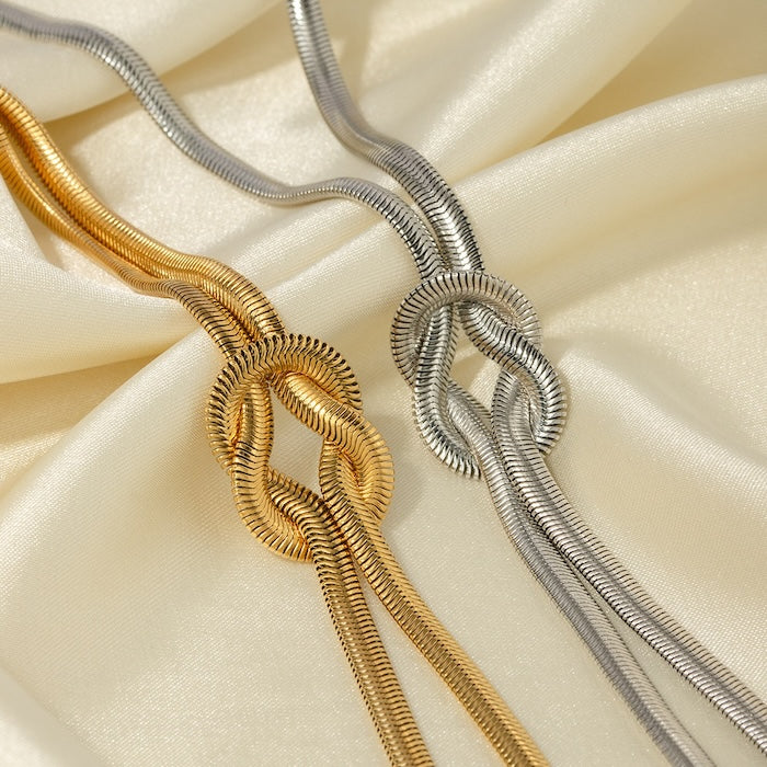 Knotted Soft Serpentine Bone Chain