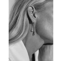 Minimalist Fluid Design Lava Earrings