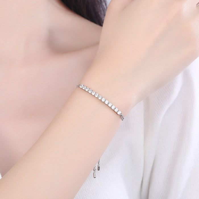 Chic Moissanite Stone Smile Bracelet