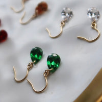 Sparkling Waterdrop Earrings-18K Gold Filled