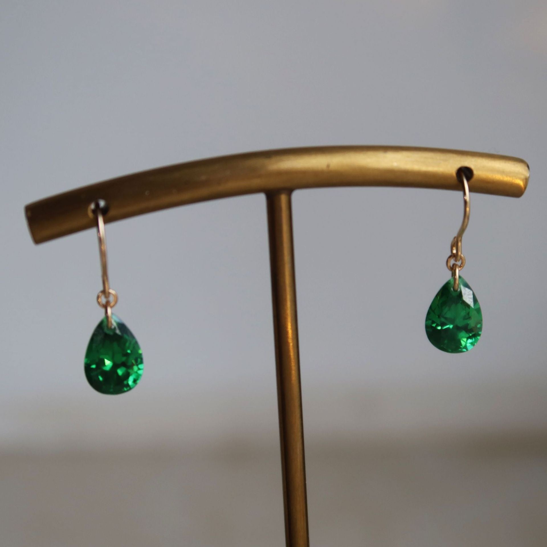 Sparkling Waterdrop Earrings-18K Gold Filled