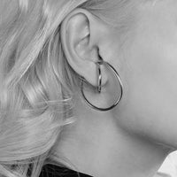Geometric 3D fluid Line Ear Cuff-One Pair