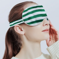 100% Silk Sleep Mask-Strips n Checkboard Patterns