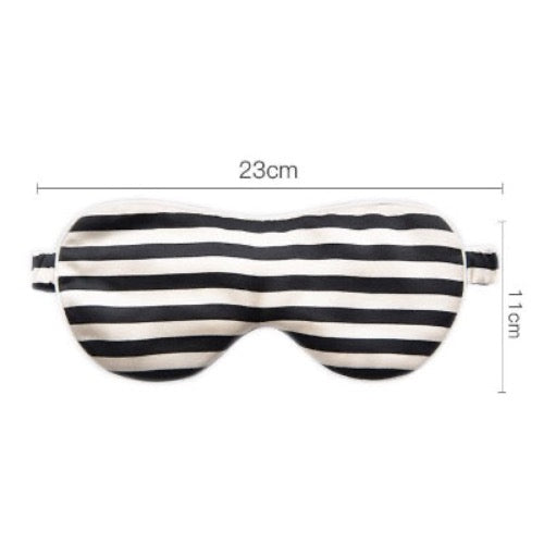 100% Silk Sleep Mask-Strips n Checkboard Patterns