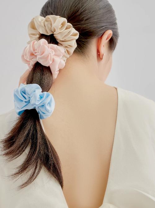 Luxurious 100% Silk Hair Scrunchie - 6cm wide