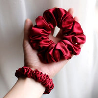 100% Silk Scrunchie Set - 19 mm - One set of 3