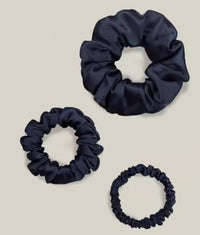 100% Silk Scrunchie Set - 19 mm - One set of 3