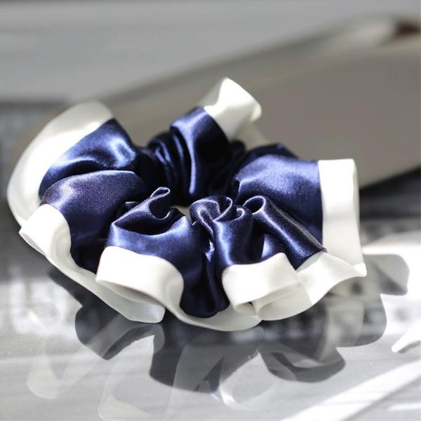 Modern 100% Silk Silhouette Hair Scrunchies