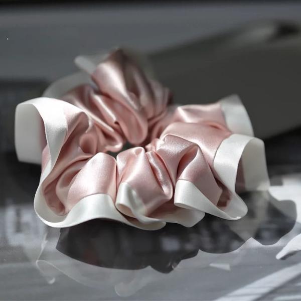 Modern 100% Silk Silhouette Hair Scrunchies