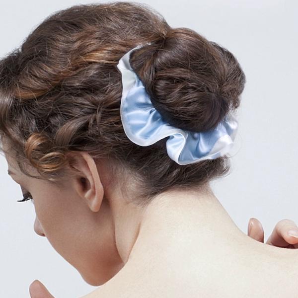 Modern 100% Silk Silhouette Hair Scrunchies