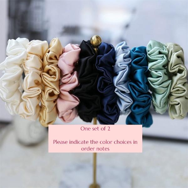 Luxurious 100% Silk Hair Scrunchie - 19 momme - 6cm wide