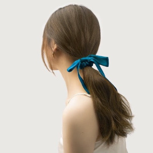 100% Silk Hair Scrunchie Butterfly Bowtie-19mm-One set of 2