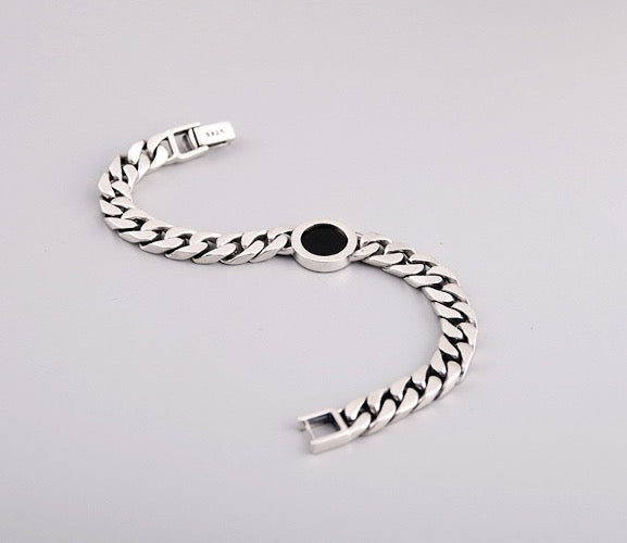 Sterling Silver Cuban Chain Bracelet