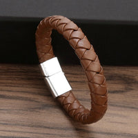 Leather-like Braided gentleman bracelet