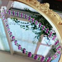 Amethyst Green Onyx Beads Necklace n Bracelet