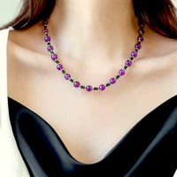 Amethyst Green Onyx Beads Necklace n Bracelet