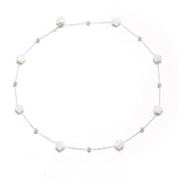 Mother of Pearl Rose Flower Star Necklace